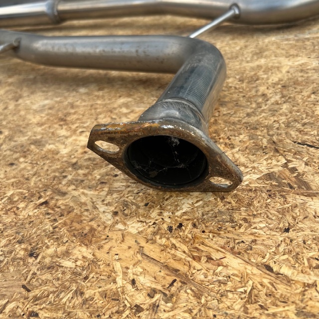 日産 Y51 KNY51 フーガ スリーキャッツ 中間 爆音 マフラー リア ピース オーバル 直管 ストレート スラッシュカット オールステンレス_画像9