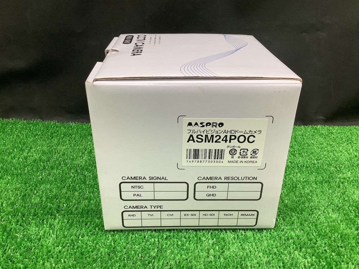 未使用品 マスプロ AHD ワンケーブル ドームカメラ 屋外用 防犯カメラ ASM24POC 【1】