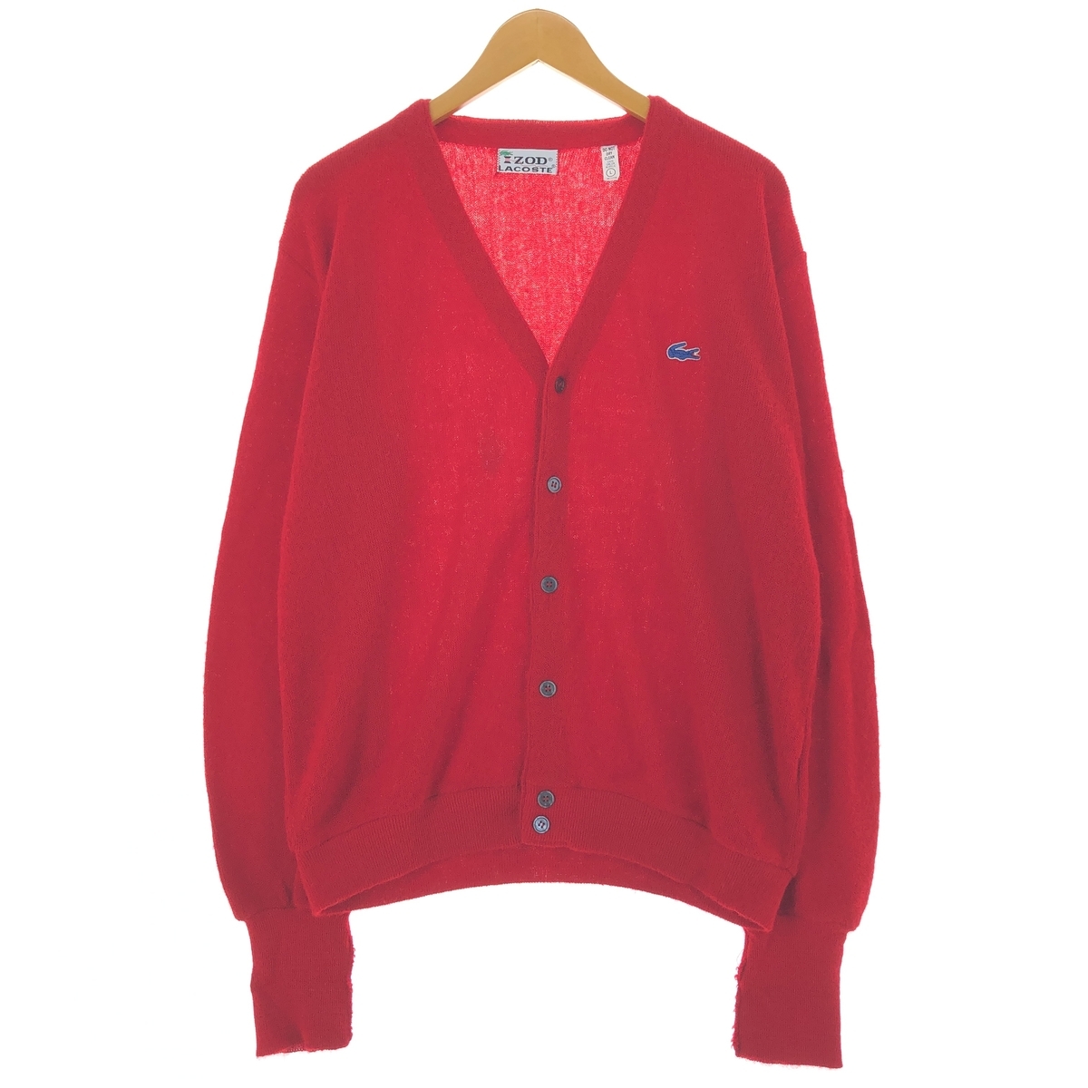 古着 70年代 ラコステ LACOSTE IZOD アクリルニットカーディガン メンズL相当 ヴィンテージ /eaa389577 【SS2506_30】 セーター