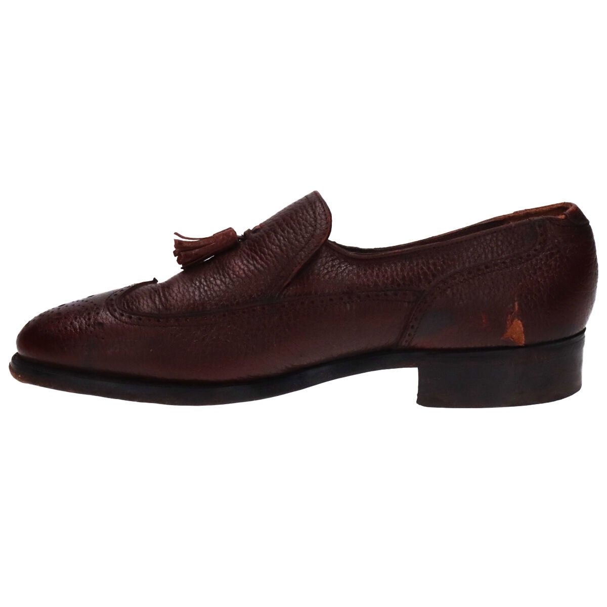 古著 フローシャイム Florsheim ウイングチップ タッセルローファー USA制 8D メンズ26.0cm相當(dāng) /saa011444 【SS2506_30】