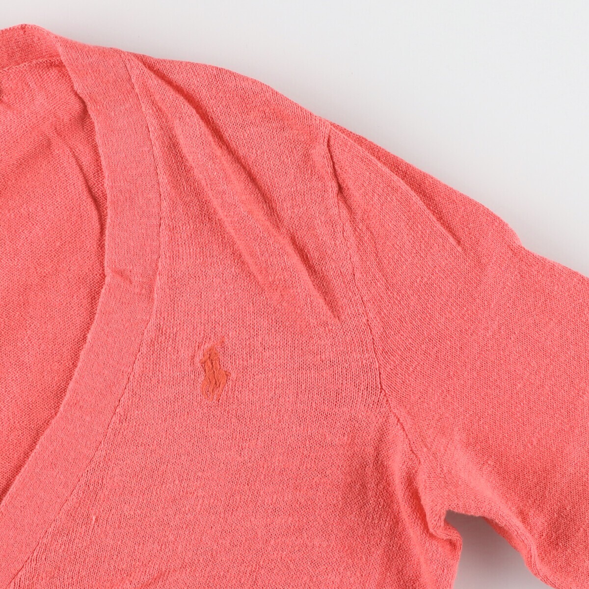  б/у одежда Ralph Lauren Ralph Lauren RALPH LAUREN SPORTlinen× хлопок вязаный кардиган женский M /eaa424146 [SS2506_10]