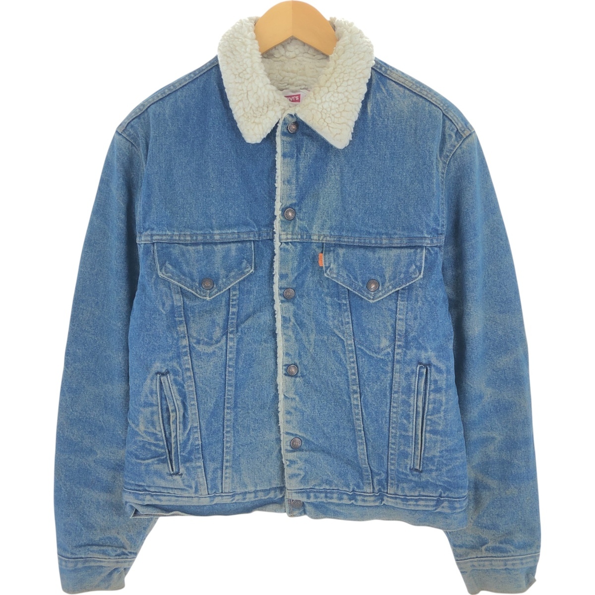 古着 70年代 リーバイス Levi's オレンジタブ デニムボアジャケット USA製 メンズM相当 ヴィンテージ /eaa503455 【SS2506_10】