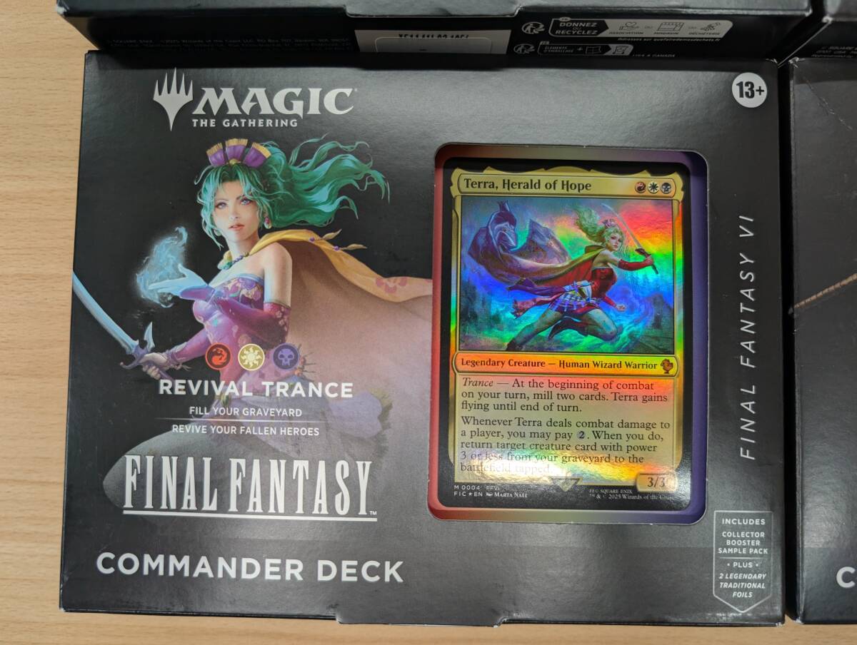 英語版 MTG 統率者デッキ 4種セット FINAL FANTASY マジック：ザ