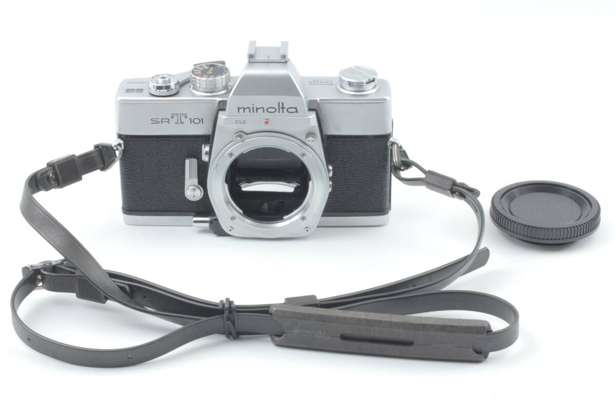1円スタート MINOLTA ミノルタ SRT101 BODY + ストラップ フィルムカメラ マニュアルフォーカス 一眼レフ