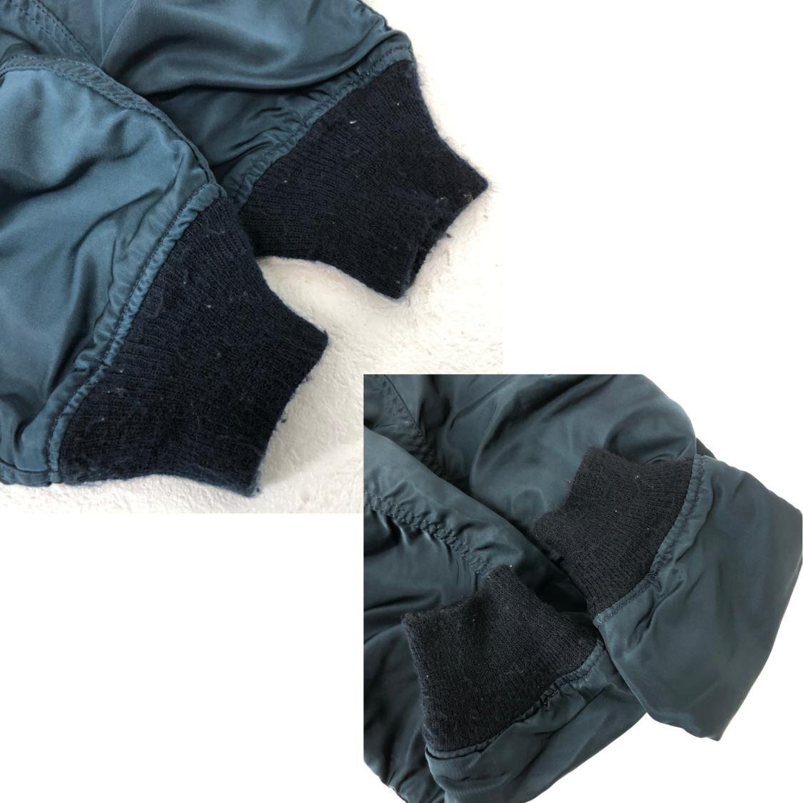 ALPHA INDUSTRIES アルファ インダストリーズ USA制 MA-1 フライトジャケット IDEAL ZIP SIZE: S ネイビー ヴィンテージ MH632025060212