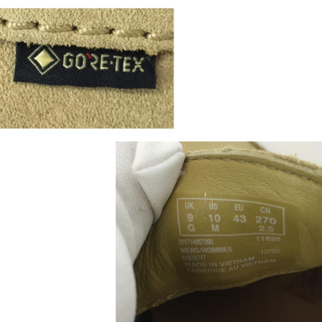 Clarks クラークス Weaver GTX ウィーバー ゴアテックス GORE-TEX メープルスエード モカシンシューズ 27cm US10 ベージュ MH632025061203
