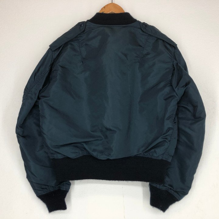 ALPHA INDUSTRIES アルファ インダストリーズ USA制 MA-1 フライトジャケット IDEAL ZIP SIZE: S ネイビー ヴィンテージ MH632025060212