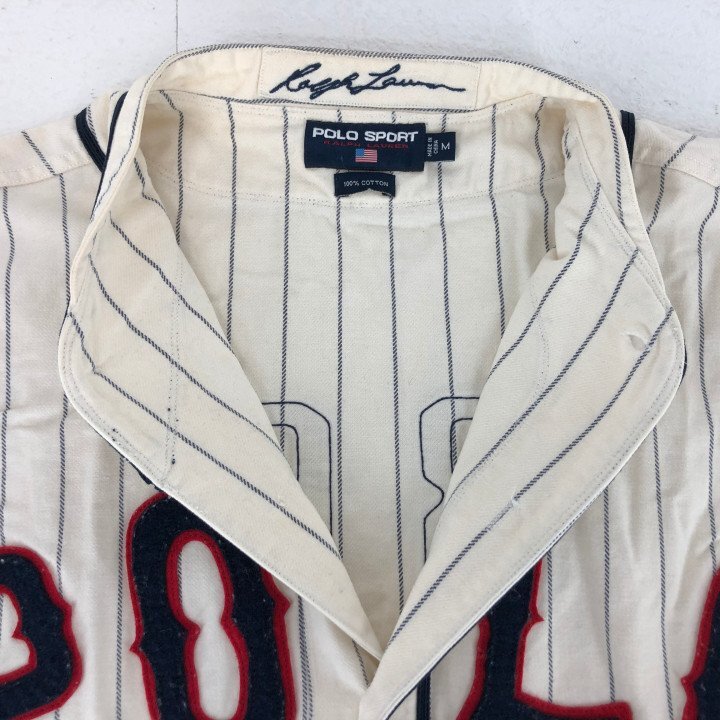 90s POLO SPORT RALPH LAUREN ポロスポーツ ラルフローレン 36周年 ベースボールシャツ SIZE: M ホワイト ヴィンテージ MH632025060402