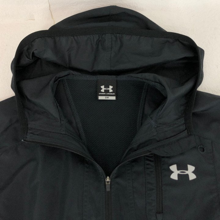 UNDER ARMOUR アンダーアーマー UAライト ウェイトフルジップ フーディー パーカー SIZE: SM ブラック MH632025060304
