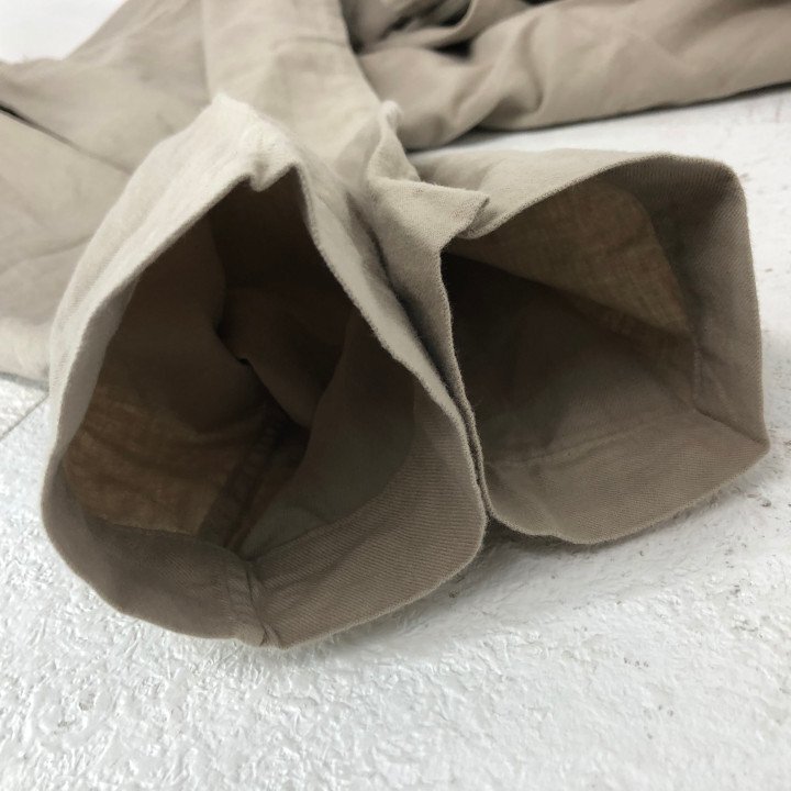 RINEN リネン ノーカラー コットン ロングシャツワンピース SIZE: FREE ベージュ LH632025061618_画像6