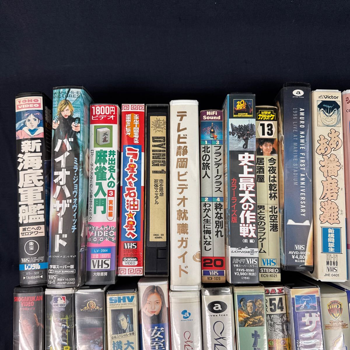 ◆中古 VHS 大量まとめ売り 忍者龍剣伝 ああ播磨灘 新海底軍艦 大暴れ仕事人 安室奈美恵 MAX 薬師丸ひろ子 既制品 ビデオテープ 244-57