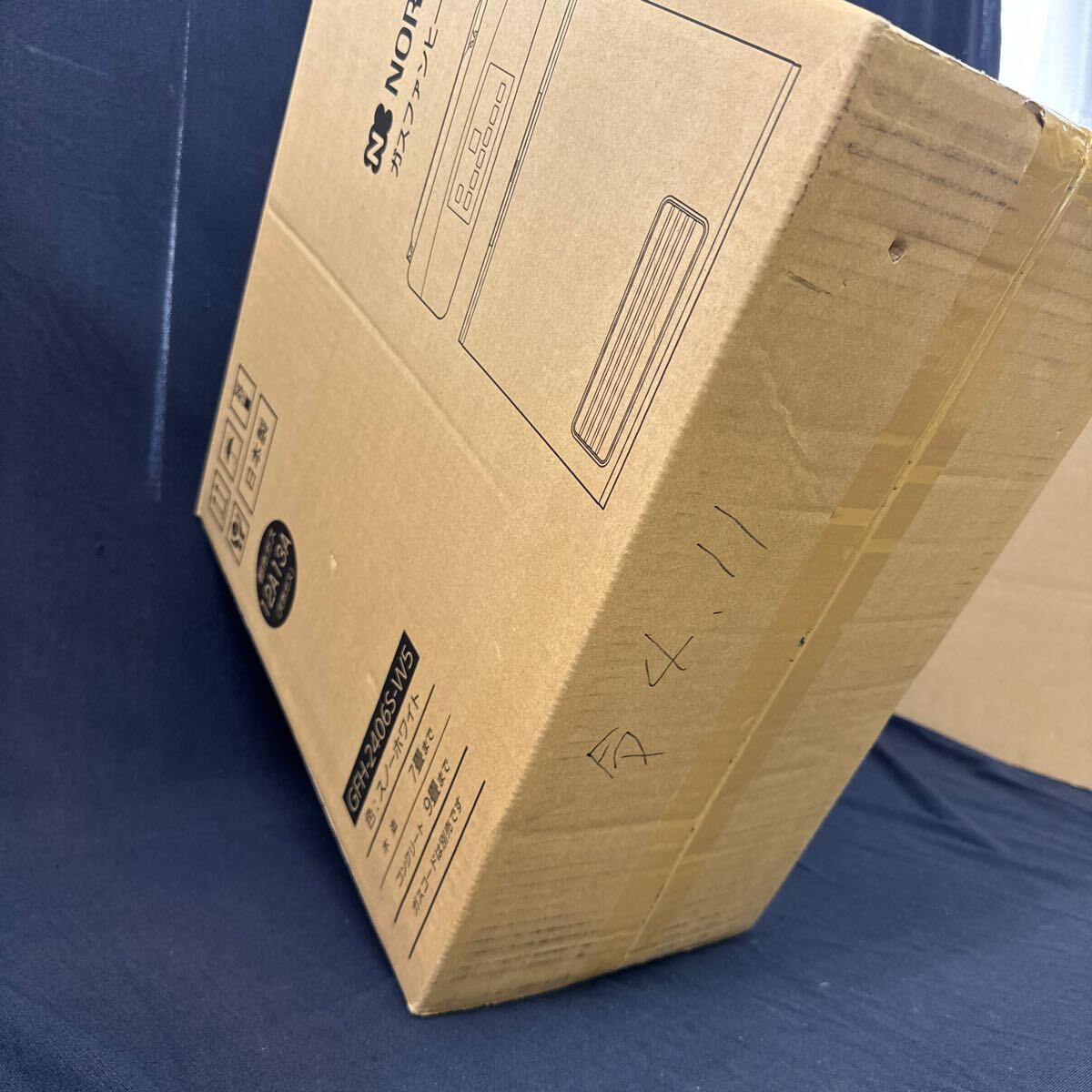 * б/у товар NORITZno-litsu город газовый газовый тепловентилятор GFH-2406S-W5 snow белый шланг примерно 4.9m есть 7 татами ~9 татами нагревательный прибор 244-93
