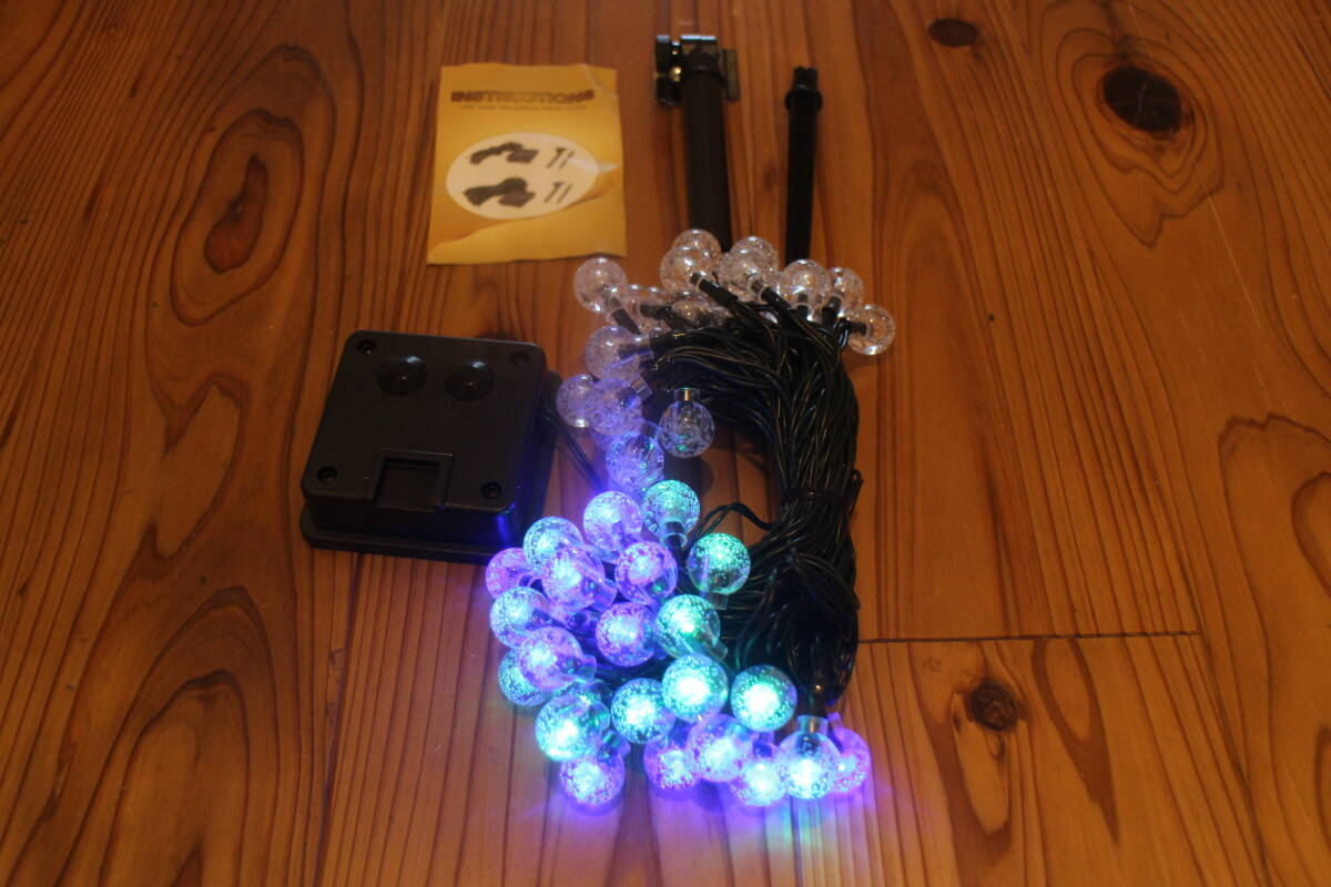 LED ガーデンライト　イルミネーション　ソーラー　充電式?。泊互氓取·饯危? bimg=