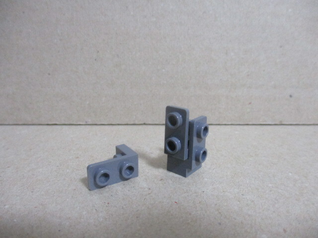  Lego детали 1×1-1×2 обратный держатель темно-серый 4 шт новый товар 