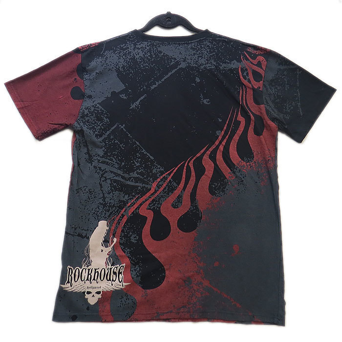 【特価！送料無料！】hollywood ROCK HOUSE ロックハウス ロックＴシャツ 半袖 Tシャツ カラー：ブラック サイズ：M_画像3