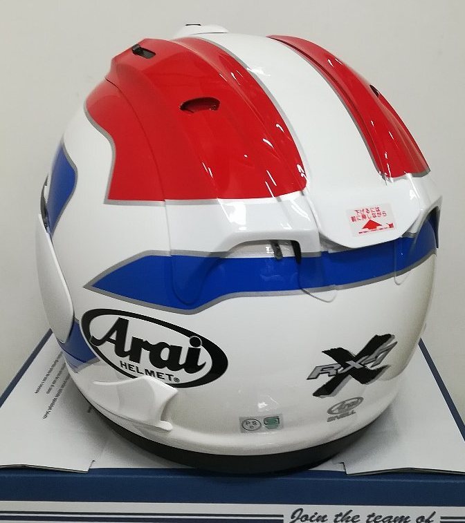 新品未使用品★アライ RX-7X スペンサートリコロール Lサイズ（59-60cm） ★ Arai RX7X SPENCER　WGP500NS500NSR250 フレディ?スペンサー