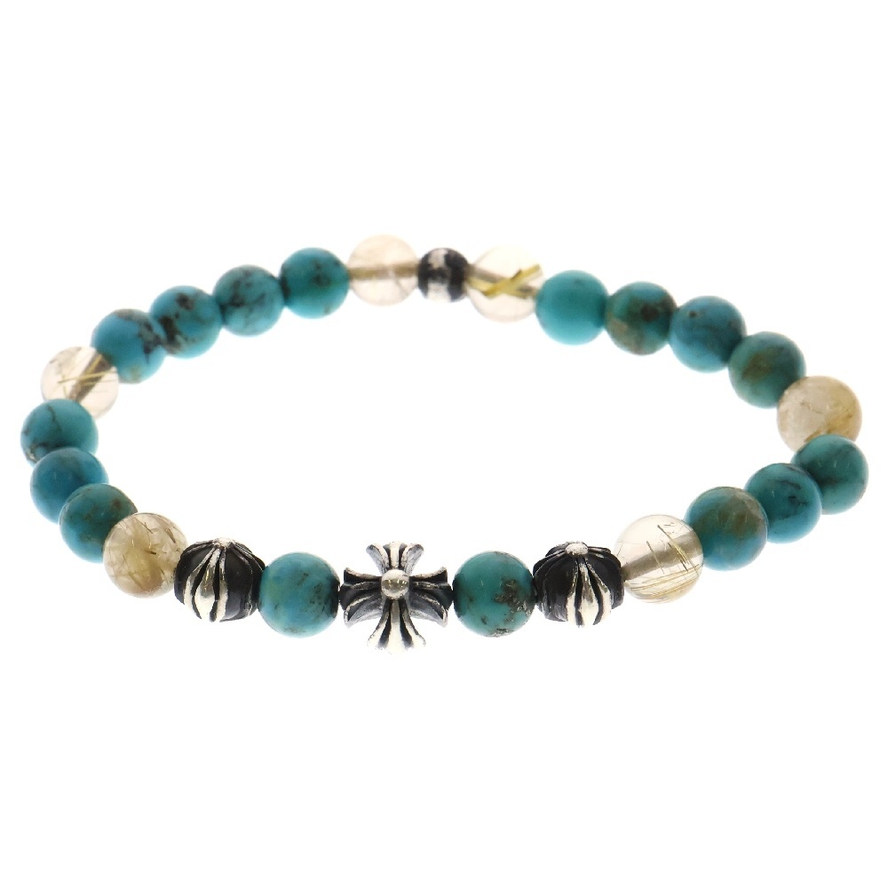 CHROME HEARTS クロムハーツ 8mm BEAD ビーズ ブレスレット シルバー/ターコイズ シルバー