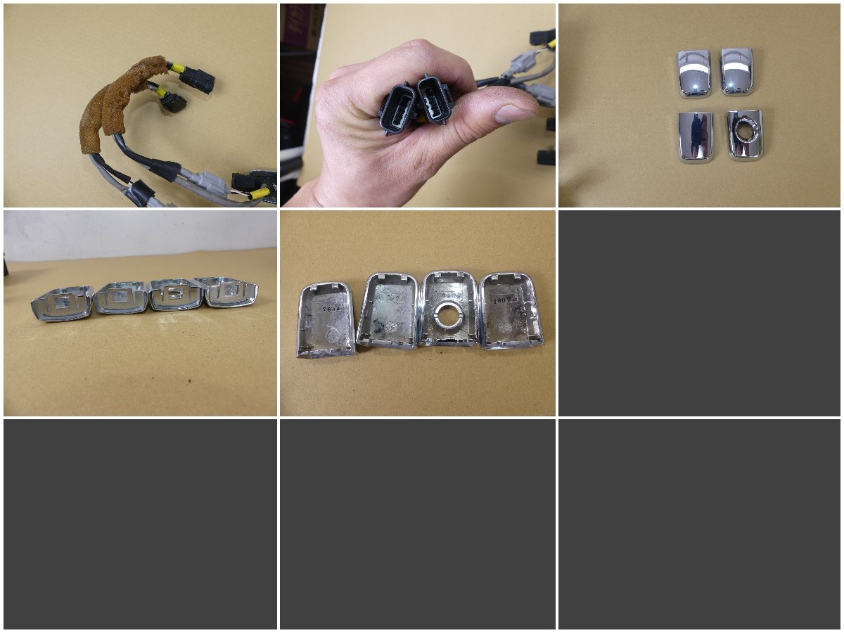 B679iB Nissan Fuga PY50 оригинальный ручка двери наружная ручка двери металлизированный комбинированный кнопка KH3 чёрный черный для одной машины 