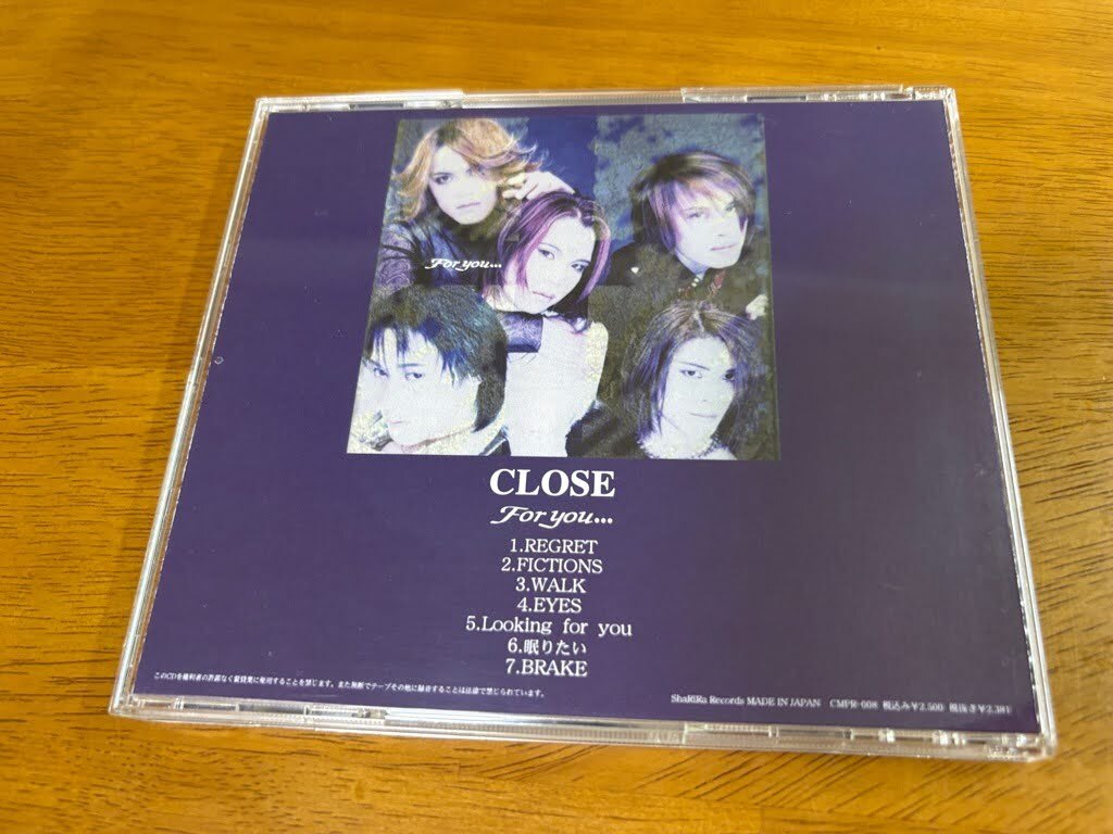 x7/CD CLOSE For you…. CMPR-008の画像2