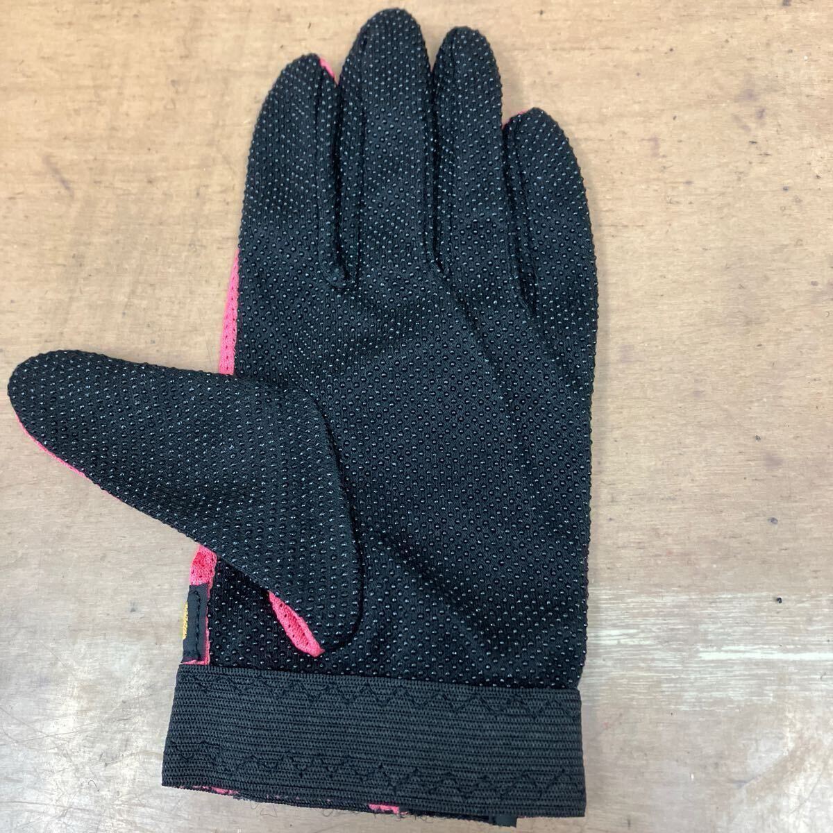 訳あり品 トレッキンググローブ ピンクS 薄地 メッシュ ストレッチ 登山 手袋_画像3