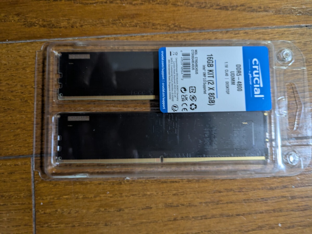 DDR5 メモリ　16GB (8GB x 2)