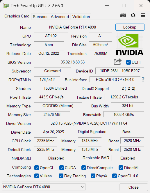 Gainward GeForce RTX 4090 Phantom【美品?箱付屬品完備?送料無(wú)料】