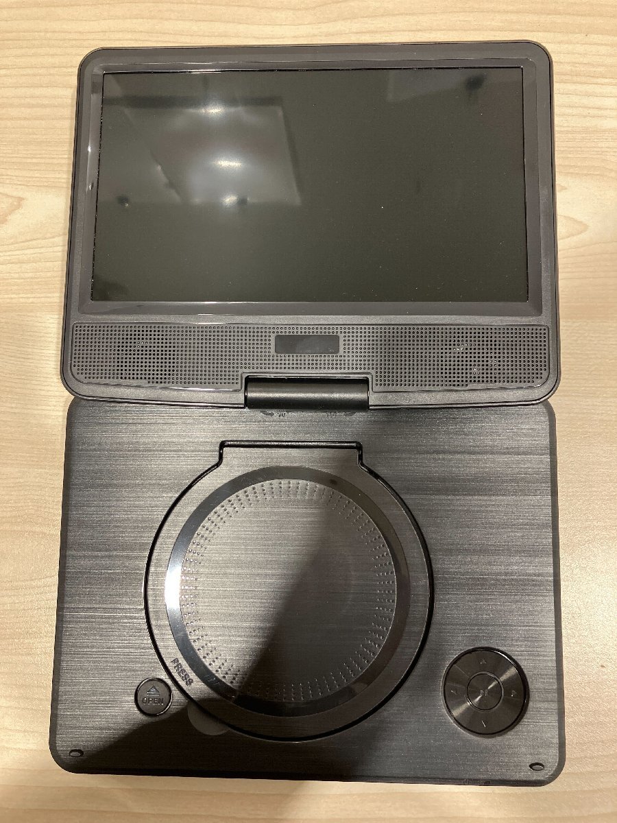 【G58951】TEES PDVD-910UTS 9インチ ポータブルDVDプレイヤー 通電確認済み 中古現(xiàn)狀品