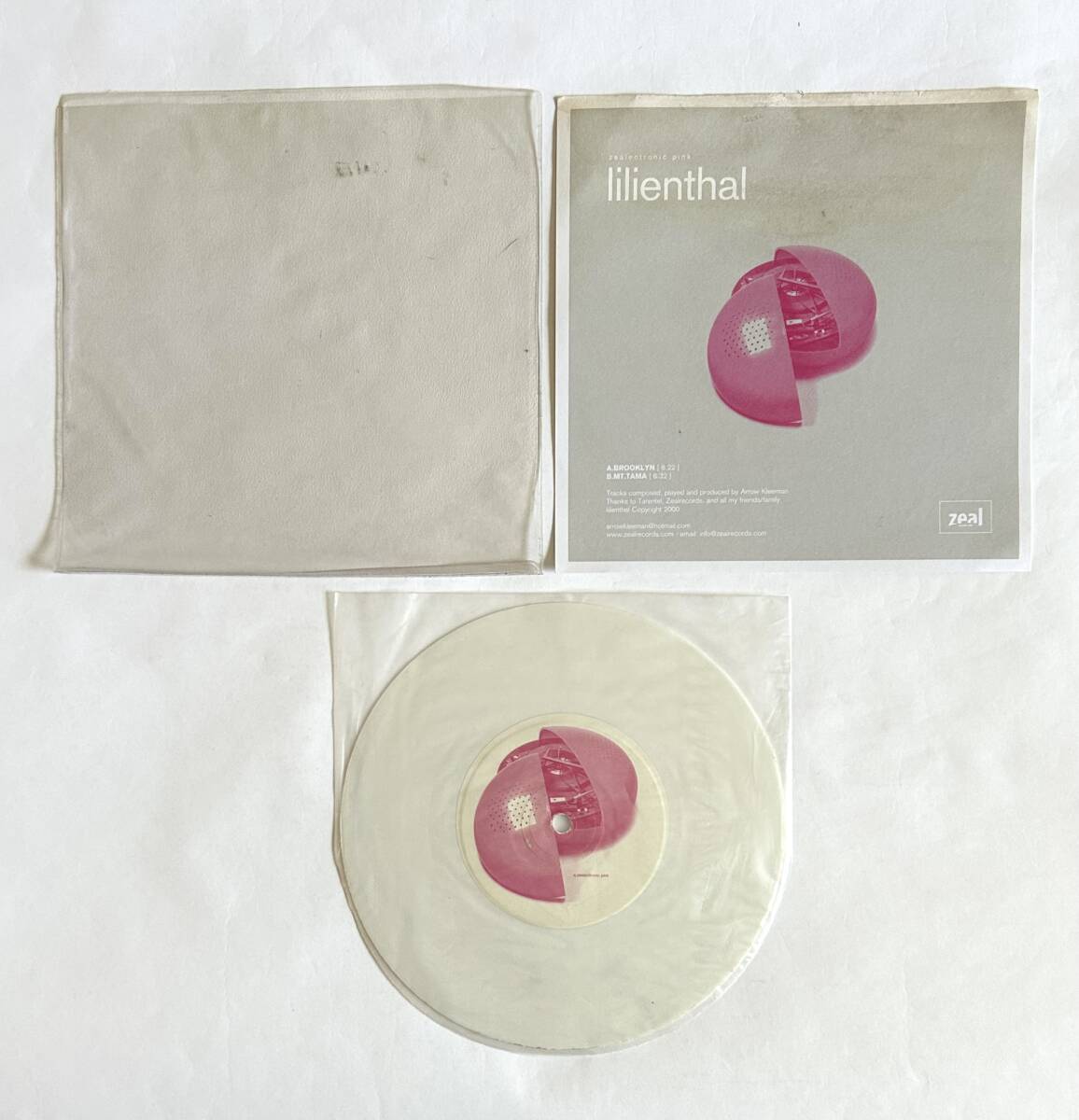 [7inch 2 листов ]Lilienthal / Brooklyn (Zealectronic Pink) & Electric Birds / Temescal (Zealectronic Green)* одиночный запись EP