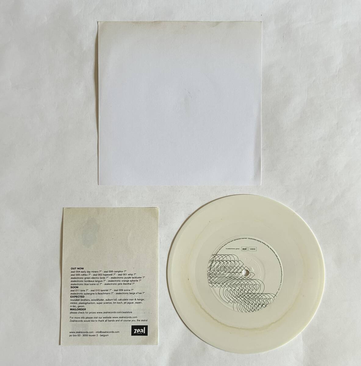 [7inch 2 листов ]Lilienthal / Brooklyn (Zealectronic Pink) & Electric Birds / Temescal (Zealectronic Green)* одиночный запись EP
