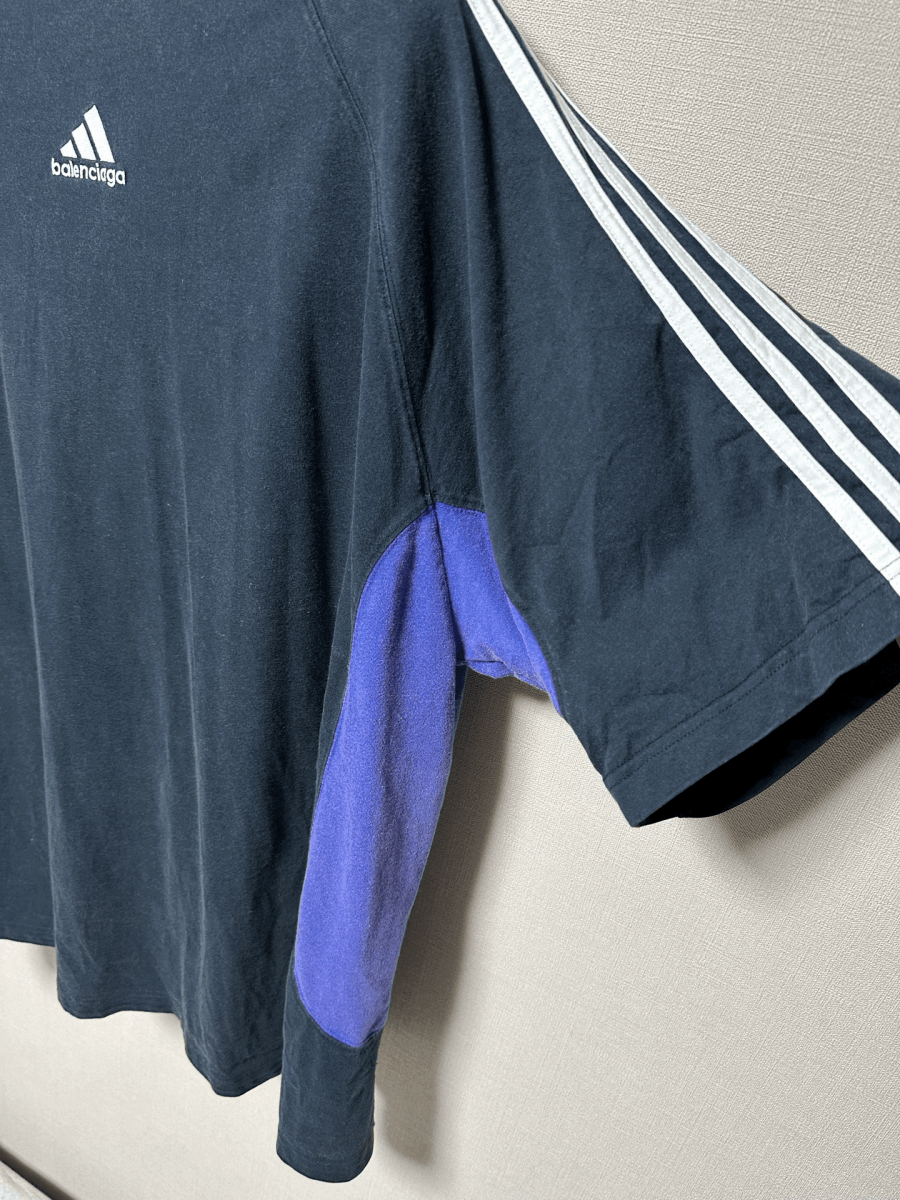 伊勢丹ポップアップ購入タグ付き美品BALENCIAGA adidas アディダスバレンシアガコラボTシャツ貴重サイズ3