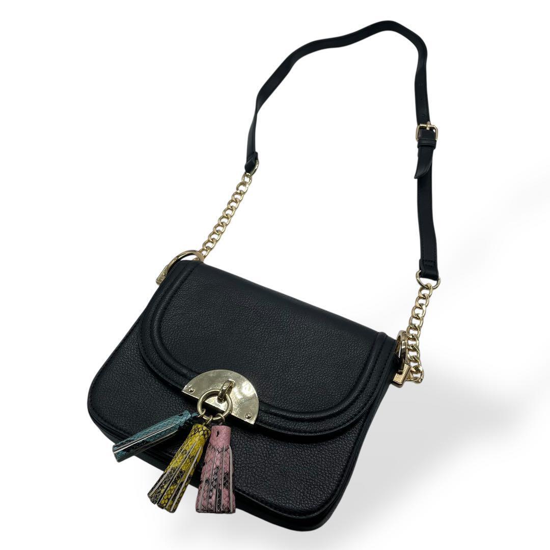 【ALDO アルド】Chelsy ショルダーバッグ ハンドバッグ 極美品 ALDO アルド チェーンショルダーバッグ パイソン調