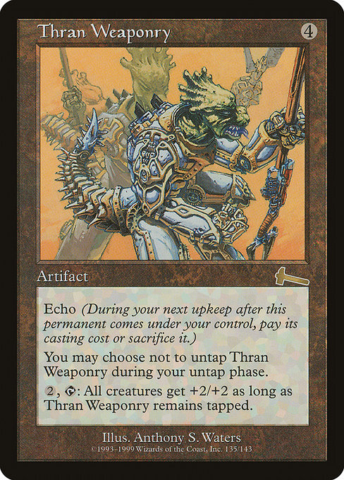 MTG ■無/英語版■ 《スランの武具/Thran Weaponry》★FOIL★ ウルザズ?レガシー ULG