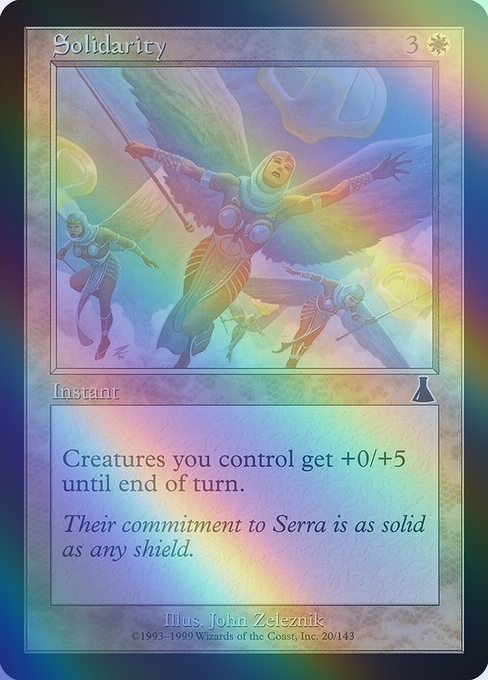 MTG # белый / английская версия # { единство /Solidarity}*FOIL* Urza's * Legacy ULG