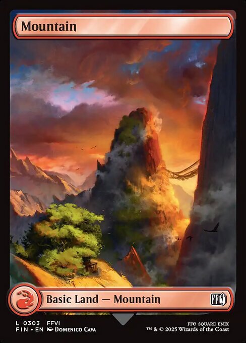 MTG ■土地/英語版■ 《(303)《山/Mountain》ファイナルファンタジー FIN 土地