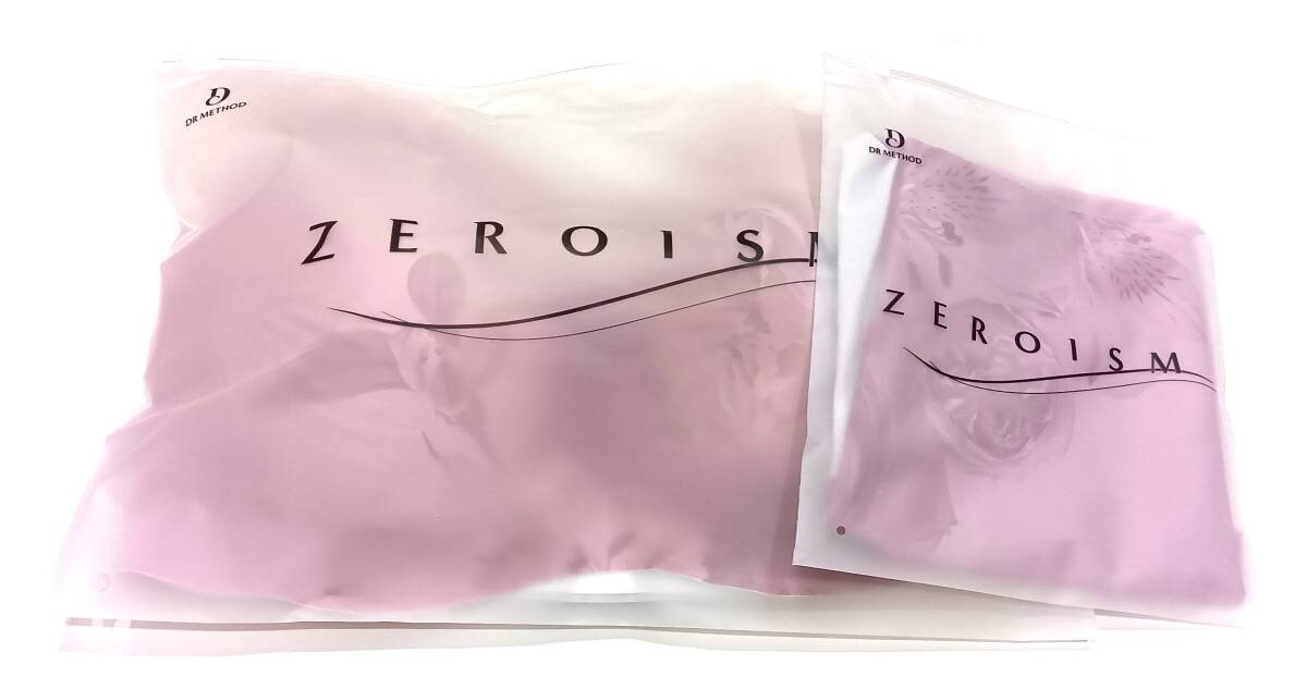 ２点セット DR METHOD ZEROISM ゼロイズムブラ＆ショーツ モノトーンピンク LLサイズ ドクターメソッド ブラジャー パンツ