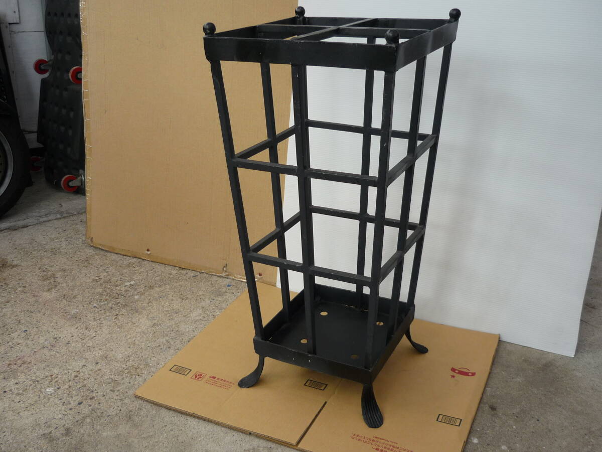 アイアン　スチール　アンティーク　傘立て　７４Cm　中古　②　_画像1