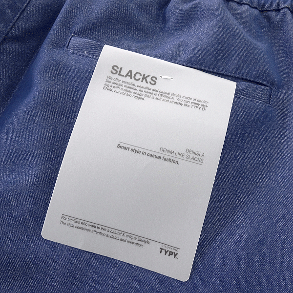  новый товар Ciaopanic Denim Like стрейч легкий брюки M темно-синий [P30258] CIAOPANIC TYPY мужской слаксы casual 