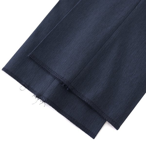 新品 クリスチャンオラーニ 春夏 リップストップ イージー スラックス 82(L) 紺 【P31151】 CHRISTIAN ORANI ストレッチ ネイビー パンツ
