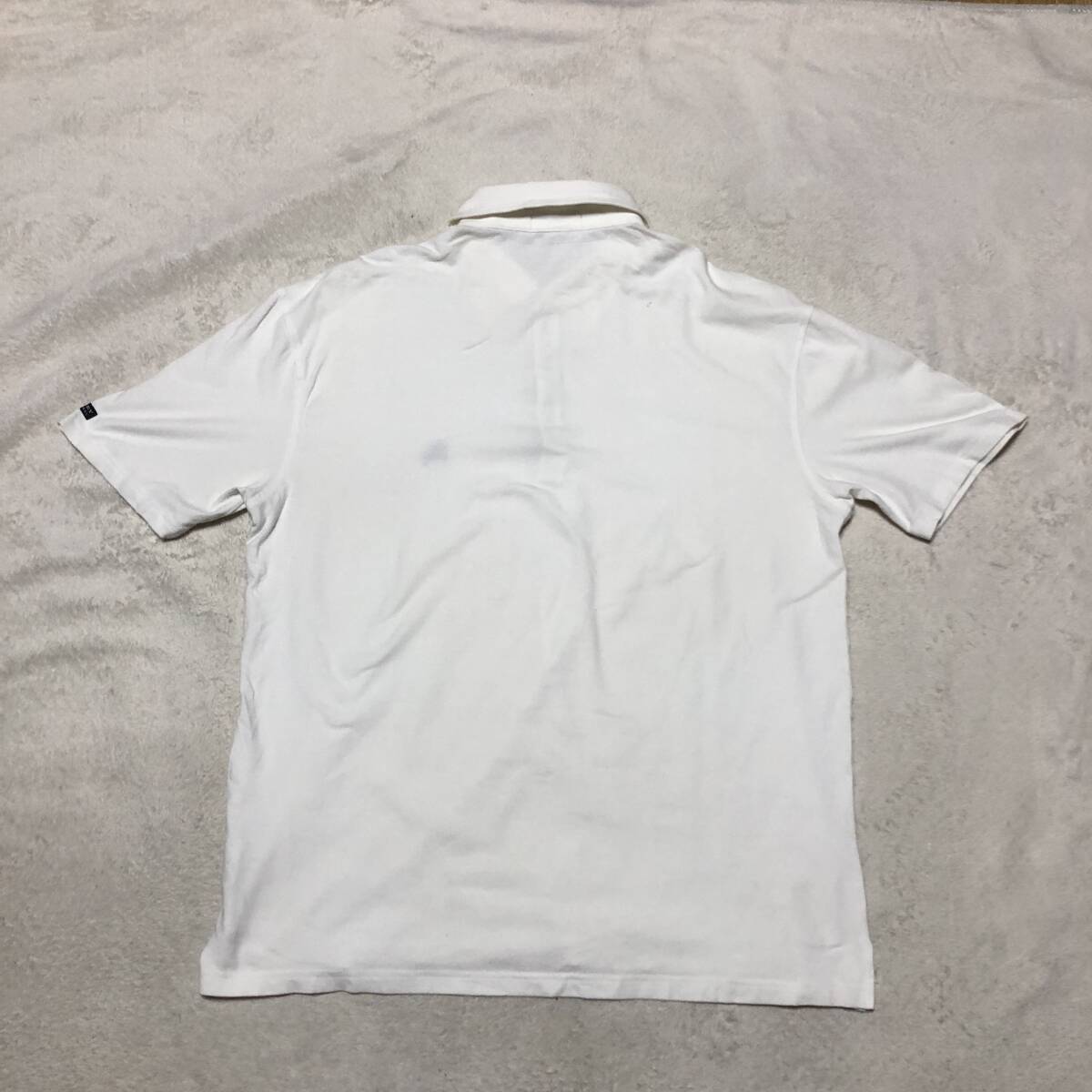 BURBERRY BLACK LABEL Burberry Black Label рубашка-поло с коротким рукавом noba полоса шланг Logo . популярный большой размер L размер 
