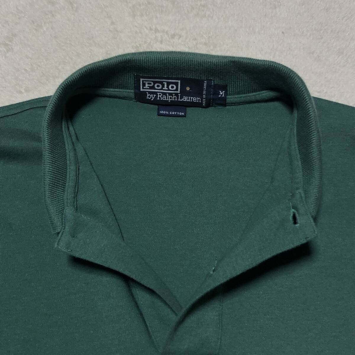 POLO BY RALPH LAUREN ポロ バイ ラルフローレン 半袖ポロシャツ ポニー刺 グリーン Mサイズ 日本サイズ3XL
