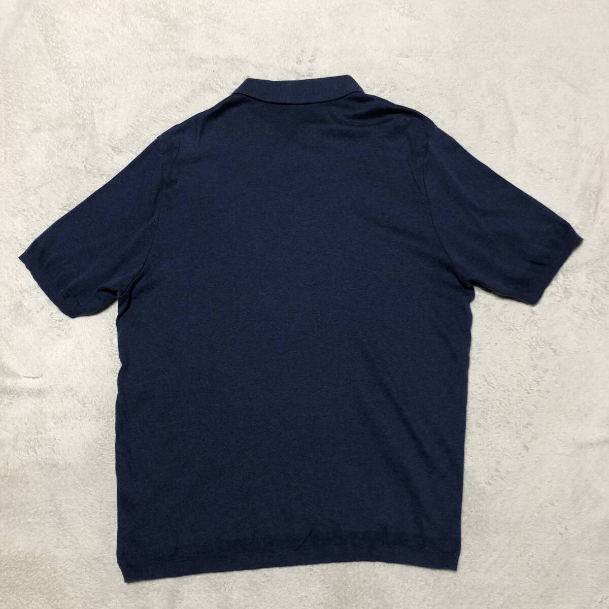 フレッドペリー FREDPERRY 半袖ポロシャツ 月桂樹刺 ストレッチ生地 ネイビー 人気の大きいサイズ Lサイズ