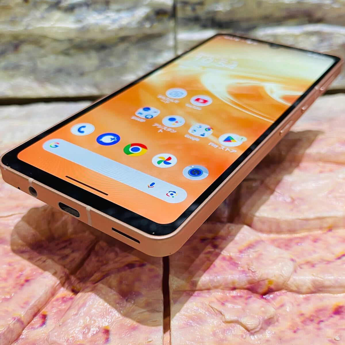 SIMフリー AQUOS sense6s 64GB ライトカッパー 電池良好 SIMフリー AQUOS sense6s 64GB ライトカッパー 123 電池良好