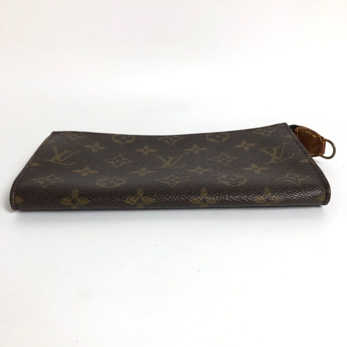 *8D372/Louis Vuitton Louis Vuitton / ковш приложен сумка / сумка / принадлежности /LV Logo / монограмма / Gold металлические принадлежности / Brown / чай 