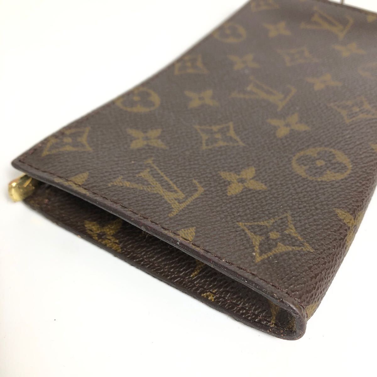 *8D372/Louis Vuitton Louis Vuitton / ковш приложен сумка / сумка / принадлежности /LV Logo / монограмма / Gold металлические принадлежности / Brown / чай 