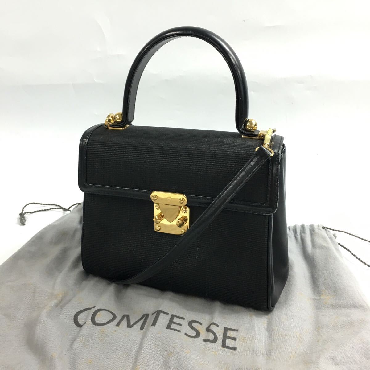 * холм 06070/COMTESSE Conte s/ ручная сумочка / сумка на плечо / черный / кожа кожа / хранение пакет есть /A0156