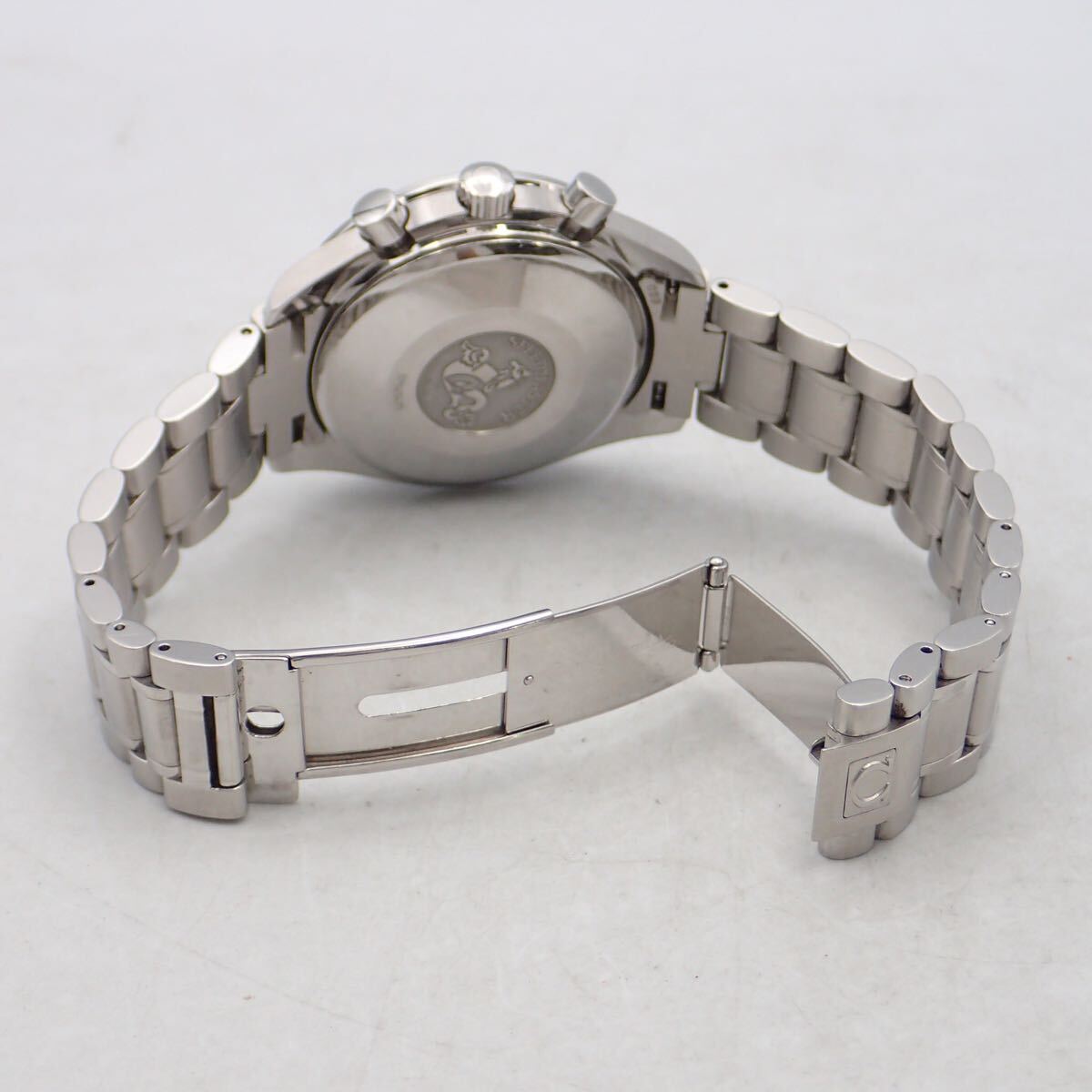 お04098/OMEGA オメガ/スピードマスター/自動巻/メンズ腕時計/トリプルカレンダー/クロノグラフ/スモセコ/文字盤 ブルー/3523.80