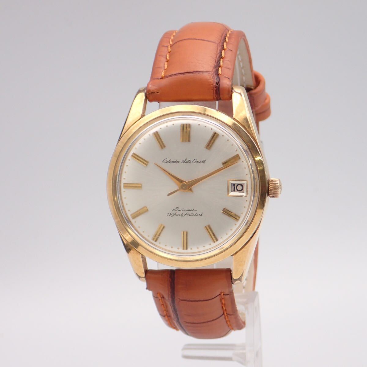 o05134/ORIENT Orient / календарь авто Orient / acid ma-/ самозаводящиеся часы / мужские наручные часы /19 камень / циферблат серебряный 