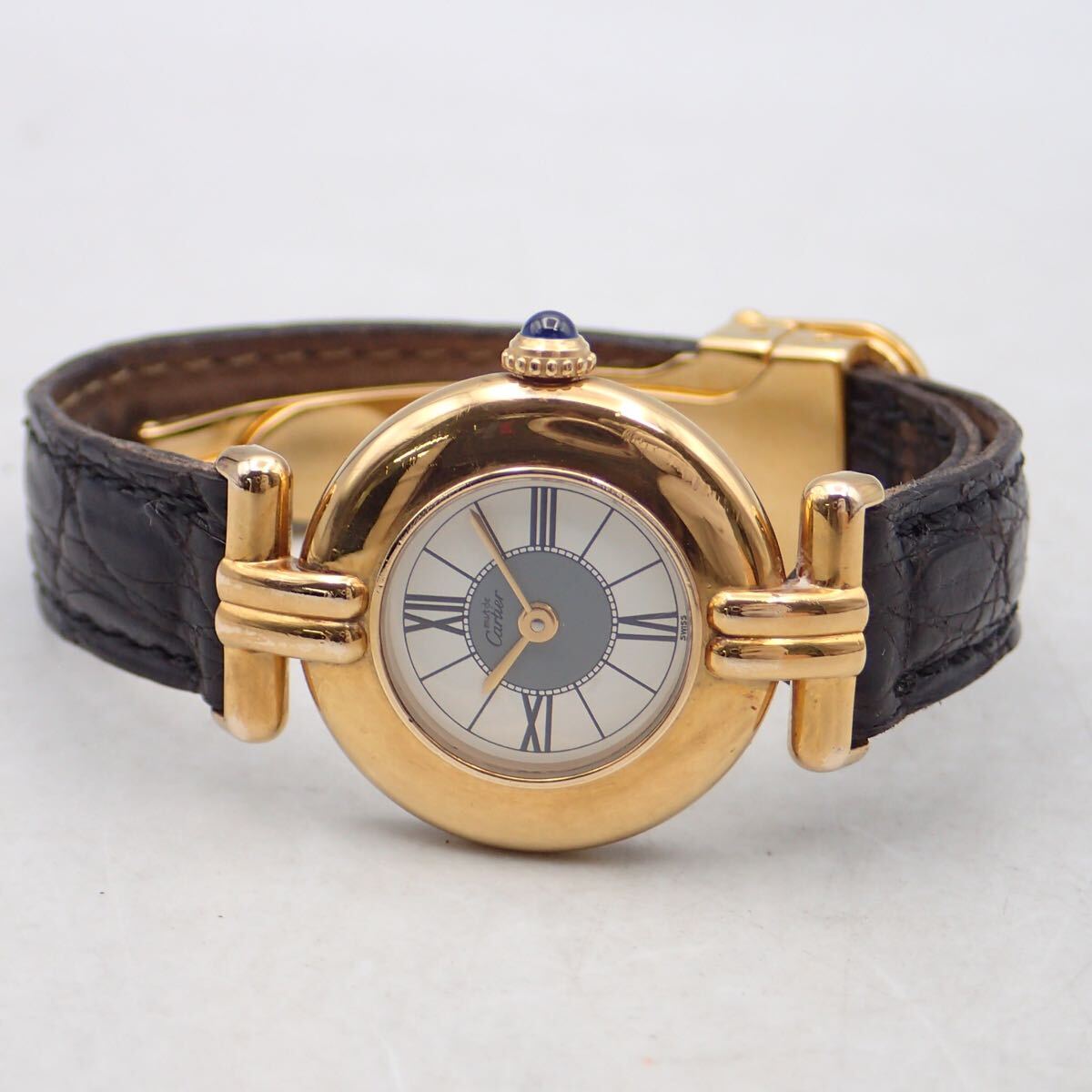 美品 Cartier カルティエ時計 マストコリゼ 925レディース文字盤セット Cartier カルティエ マストコリゼ ヴェルメイユ SV925