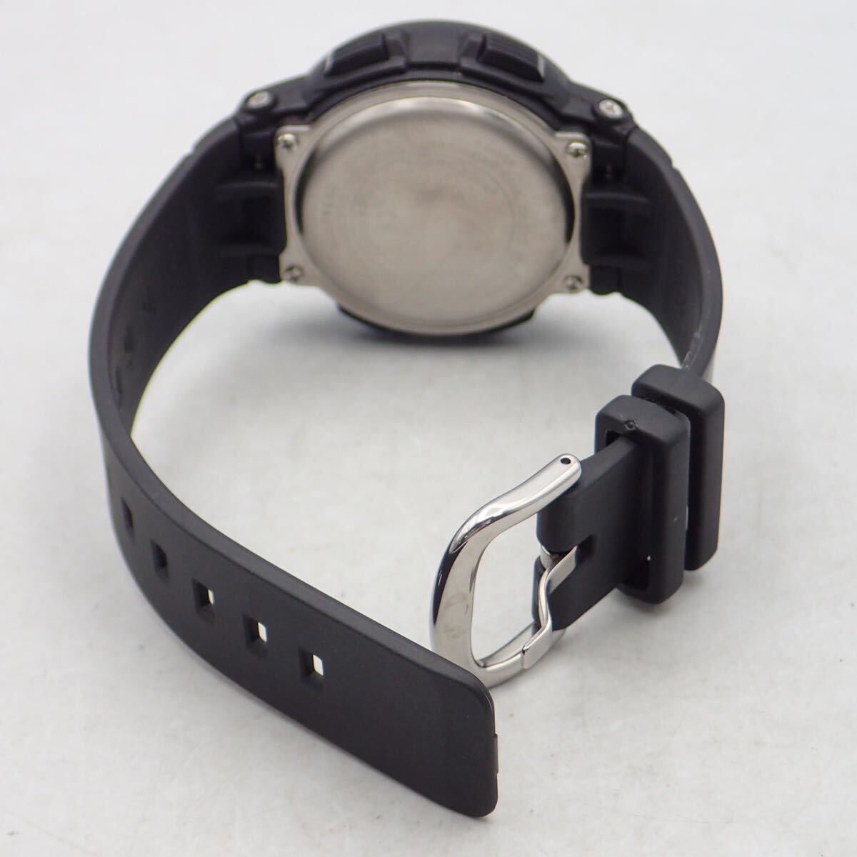 お05247【美品】CASIO カシオ/Baby-G/ソーラー/レディース腕時計/マルチバンド6/ブラック/BGA-2500