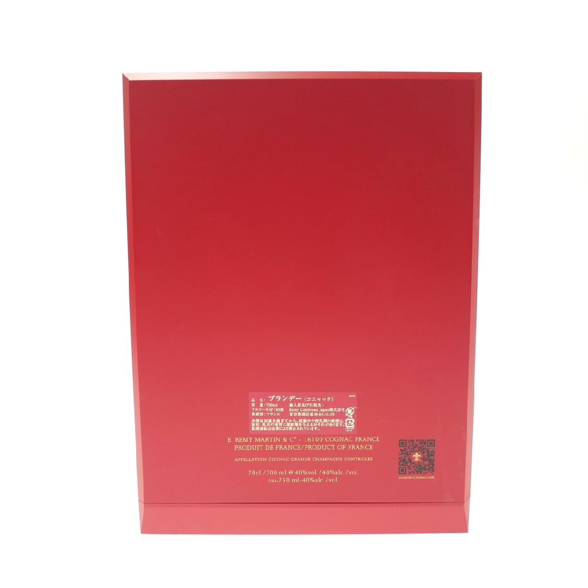 １円スタート REMY MARTIN レミーマルタン LOUIS XIII ルイ13世 バカラボトル 空瓶 空箱 保存箱 純正箱 ボックス 付屬品 赤 レッド